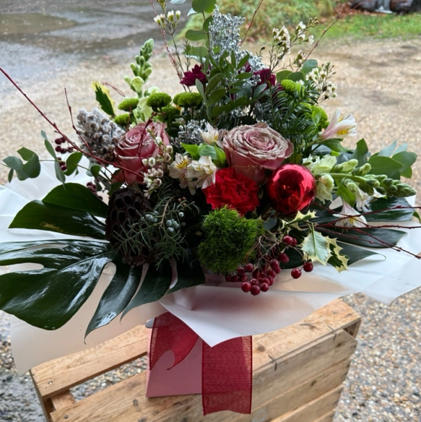 Christmas handtied bouquet