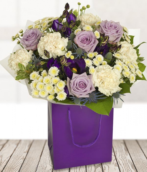 Lilac rose bouquet