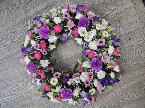 Pastel wreath