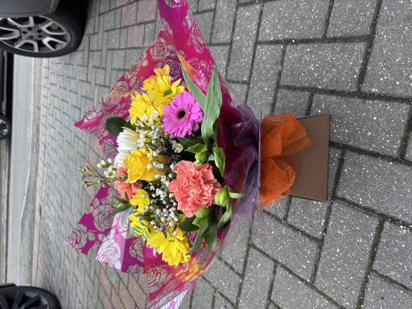 Florist choice hand tied