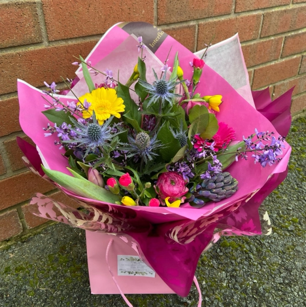 Spring aqua bouquet