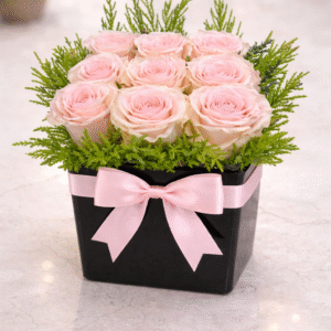 Pink ecuadorian rose cube