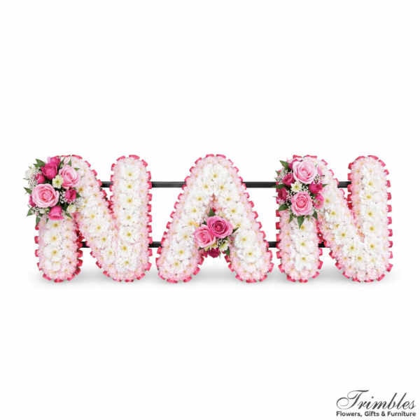 Nan floral letter tribute