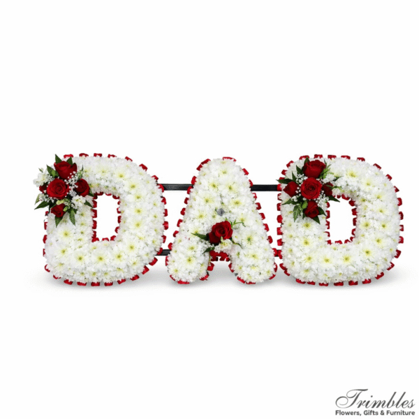 Dad floral letter tribute