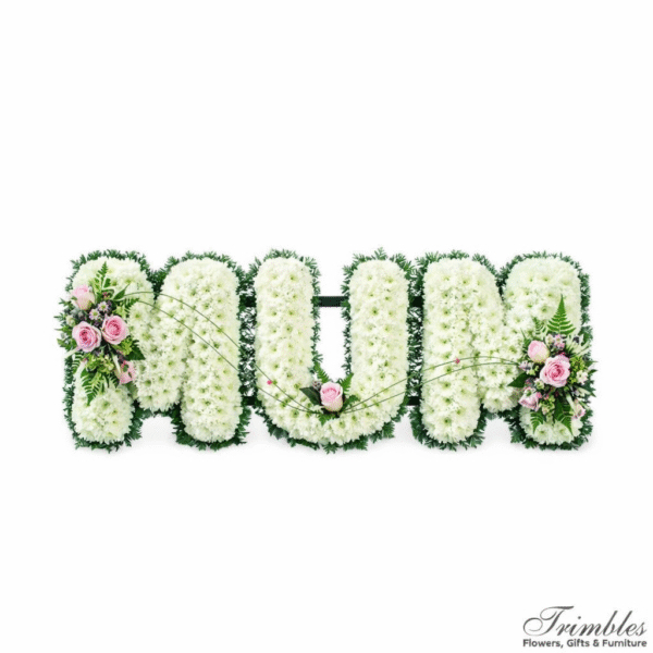 Mum floral letter tribute