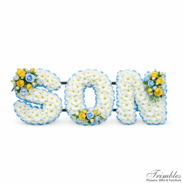 Son floral letter tribute