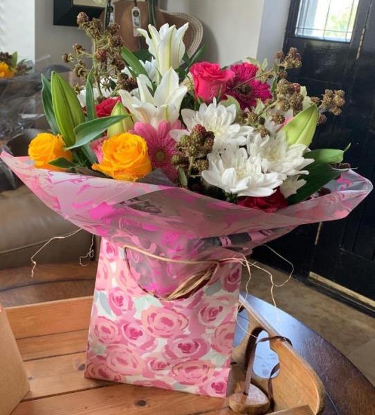 Pink meadow bouquet