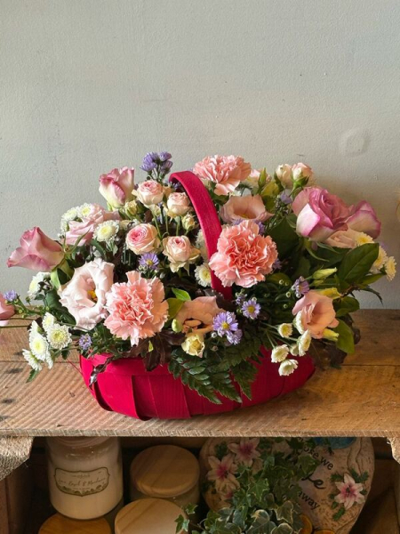 Pretty in pink basket