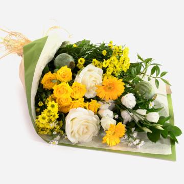 lemon-lime-collection-of-yellow-and-white-flowers-eco-friendly-wrapped-1