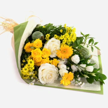lemon-lime-collection-of-yellow-and-white-flowers-eco-friendly-wrapped-1