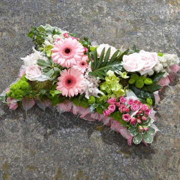 pillow-tribute-with-pink-roses-germini-and-green-accents-1